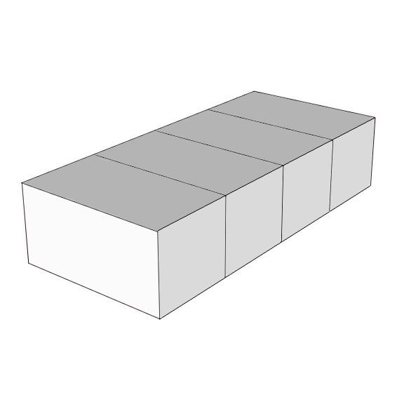 CUBIQZ LETTO SINGOLO DI CARTONE SENZA TESTIERA CUBIQZ