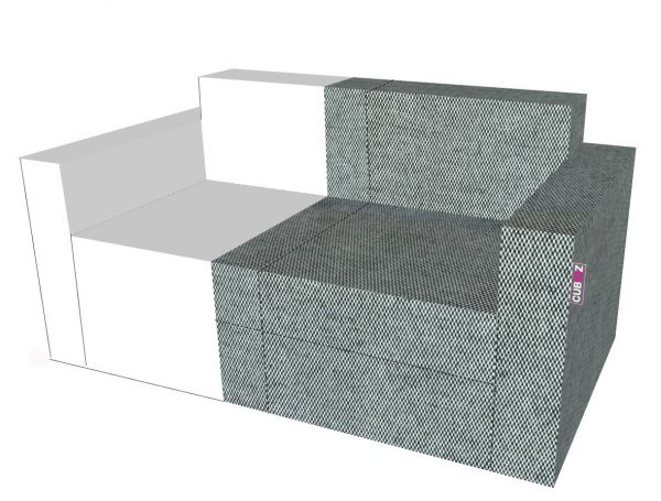 RIVESTIMENTO CUBIQZ PER DIVANO DUE POSTI