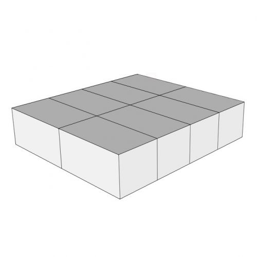 CUBIQZ LETTO DOPPIO DI CARTONE SENZA TESTIERA CUBIQZ