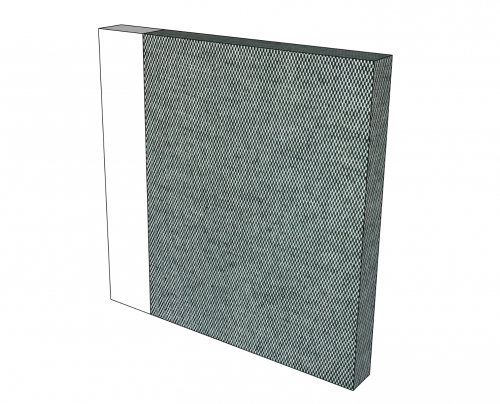 Rivestimento per testiera letto singolo - Cubiqz