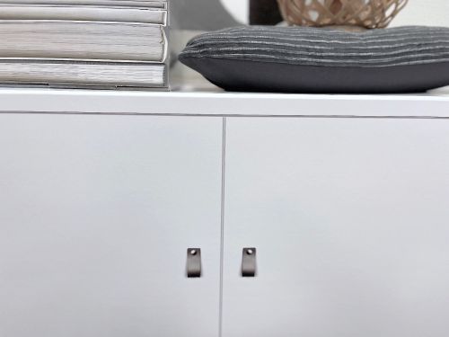 Fay C cabinet leather handles