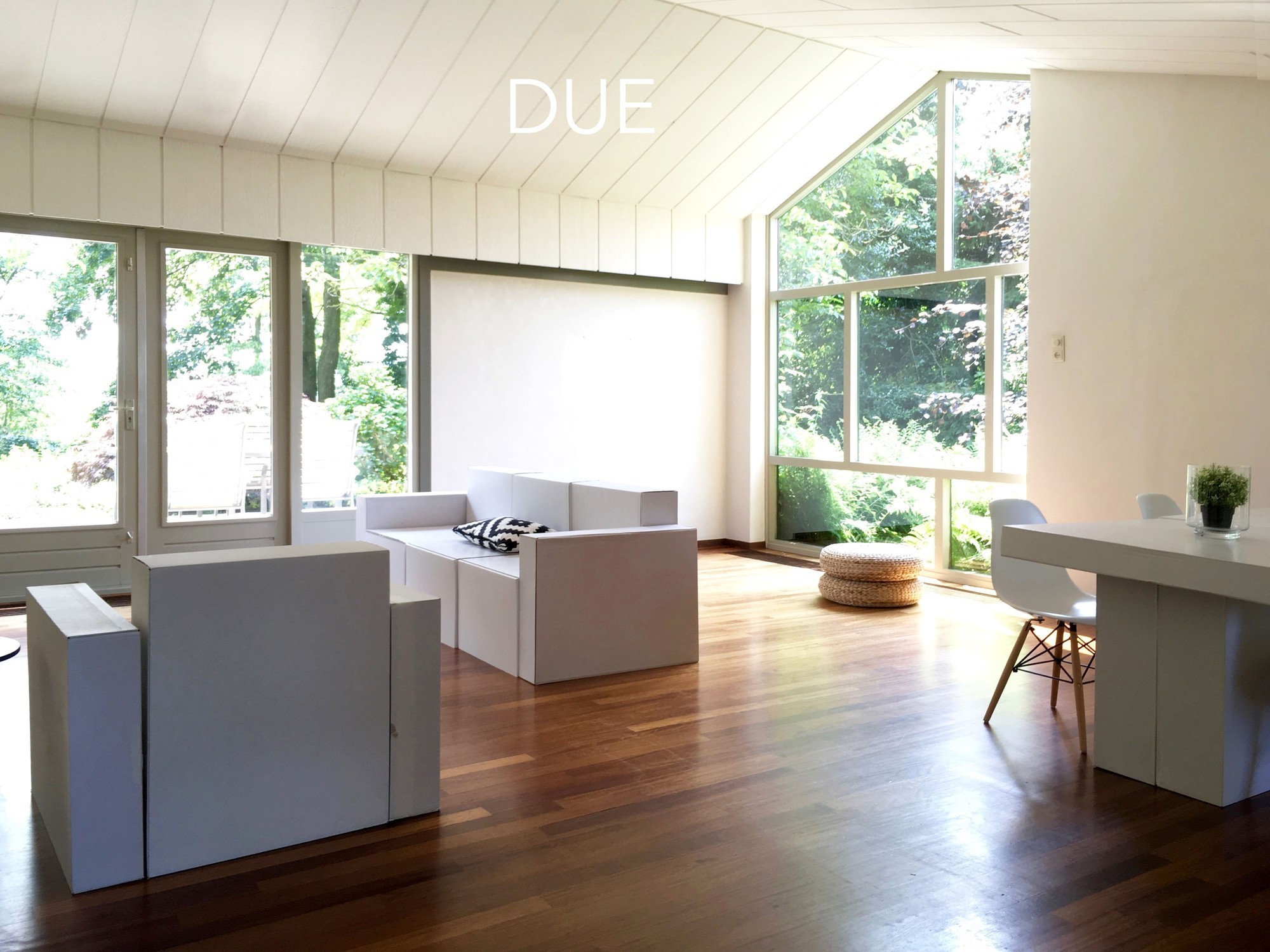 Durante: Home Staging con mobili in cartone CUBIQZ Durante: Home Staging con mobili in cartone CUBIQZ