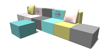 Take Your Seat Seating module with logo Take Your Seat Seating module with logo